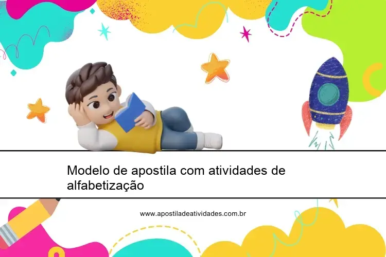 Modelo de apostila com atividades de alfabetização